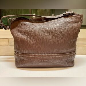 Coach EUC Pebbled Leather Shoulder Tote Hobo Bag